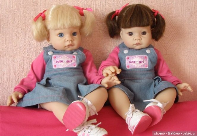 ЛОТ: 2 девочки на молде Savannah от Lee Middleton. Цена за обеих кукол (фото 2)