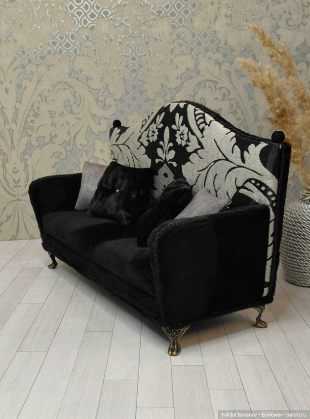 Мебель диван для кукол Paola Blythe integrity poppy mizi momoko barbie 1:6 (фото 5)