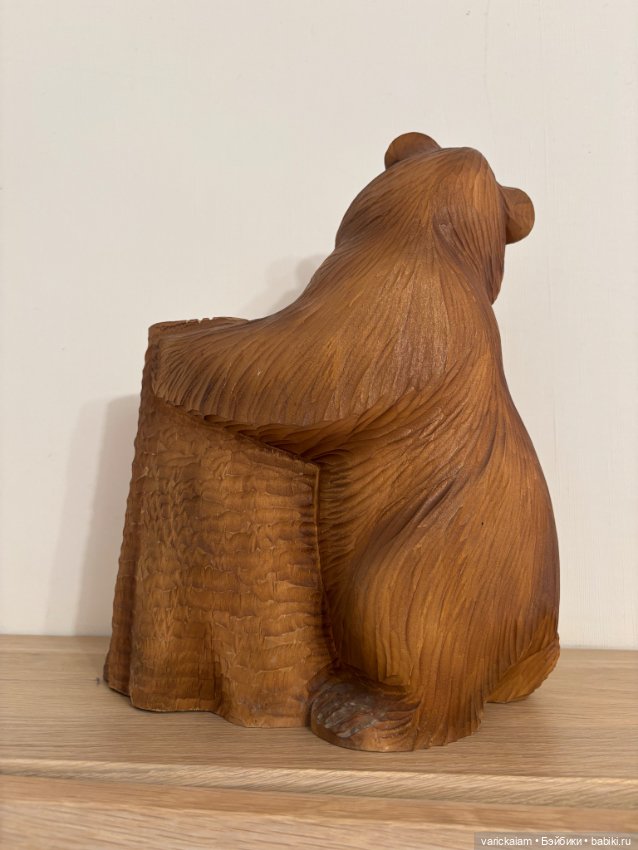 Медведь из дерева — Авторские игрушки (фото 4)