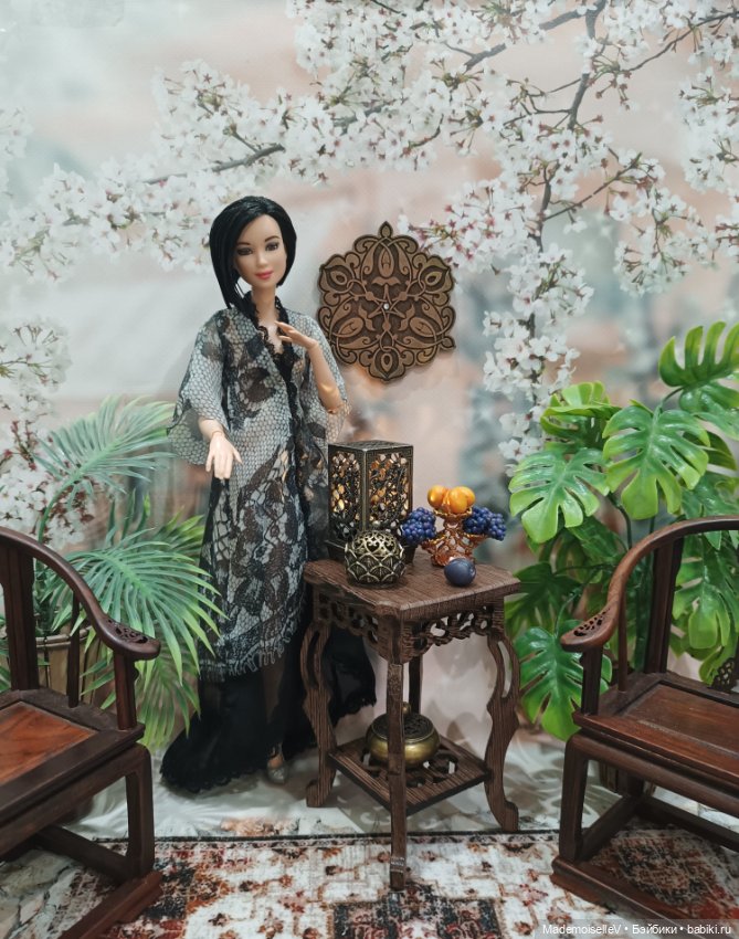 Кофейный столик натуральное дерево резное (фото 7)