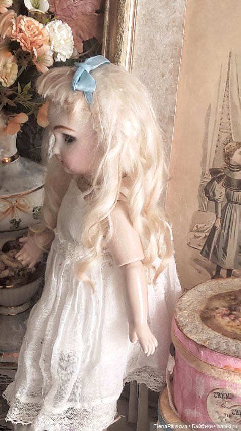 Парик для антикварной куклы (фото 3)