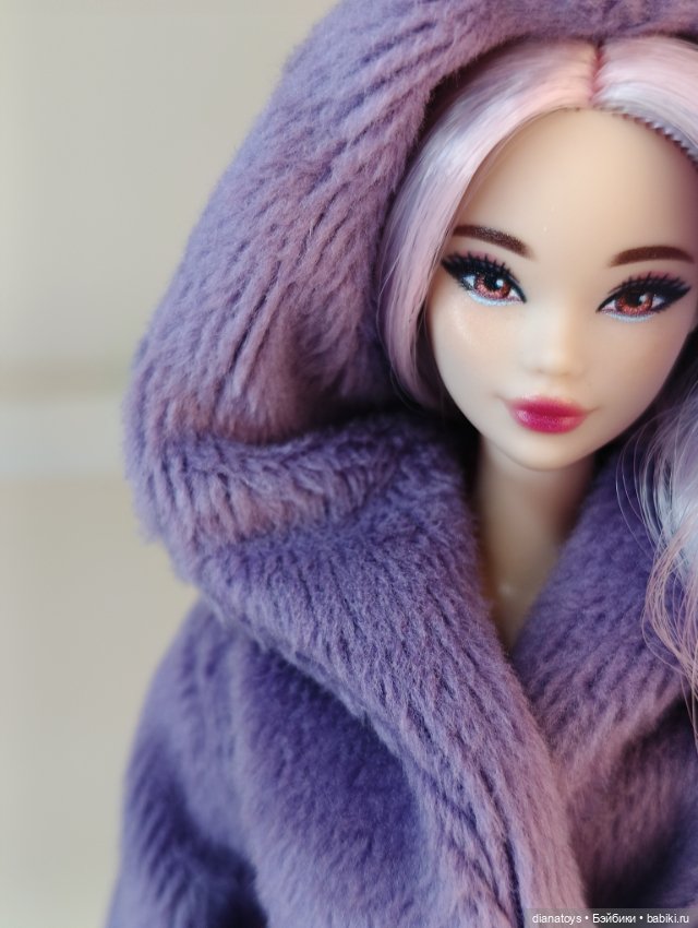Шуба для Барби сиреневая — Одежда для кукол