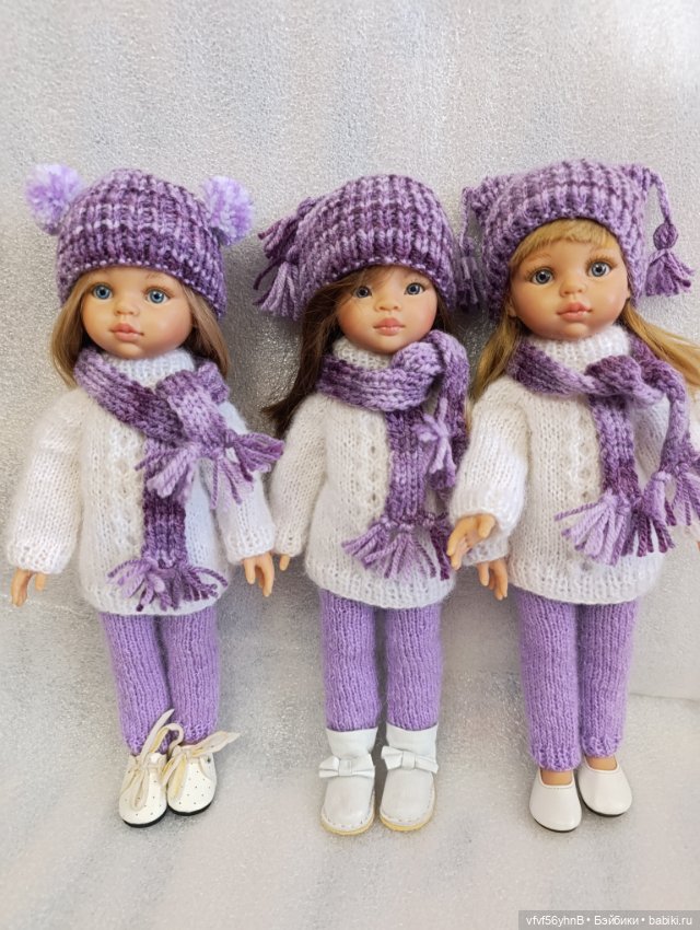 Вязаный комплект из 4 предметов для Паола Рейна