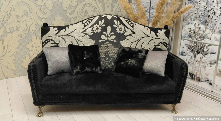 Мебель диван для кукол Paola Blythe integrity poppy mizi momoko barbie 1:6