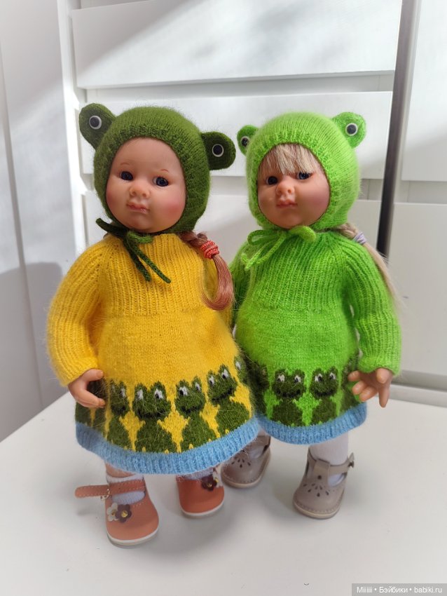 Комплект Лягушка 2 для кукол Вихтель Wichtel (фото 4)