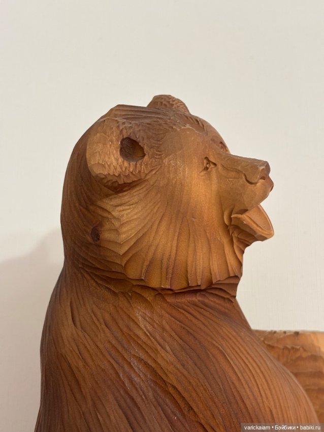 Медведь из дерева — Авторские игрушки (фото 3)