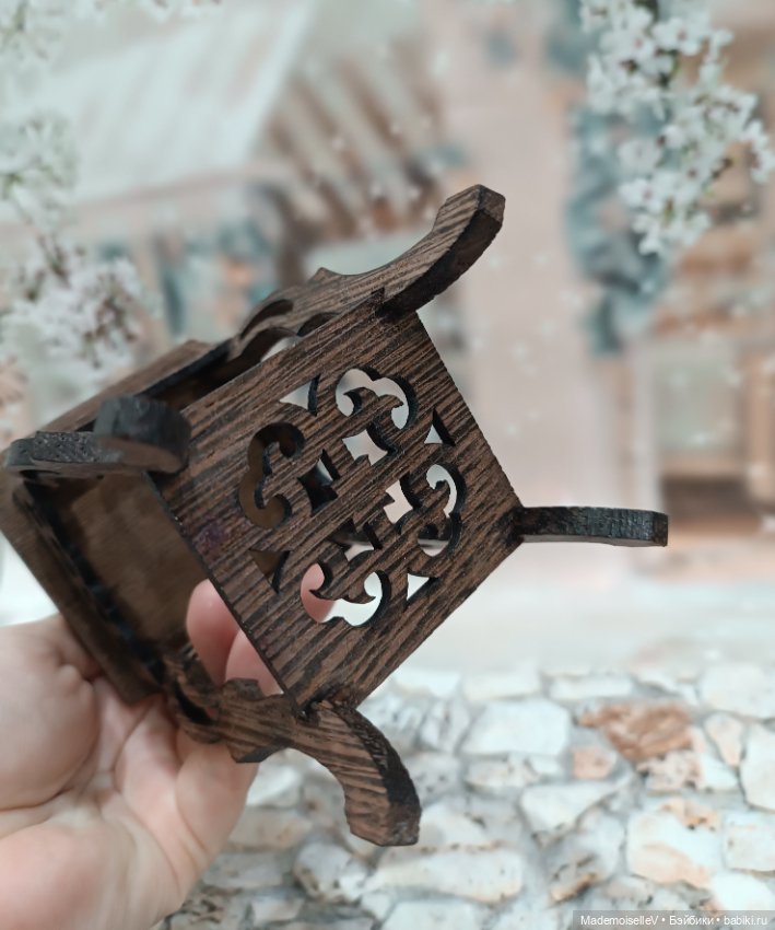 Кофейный столик натуральное дерево резное (фото 10)