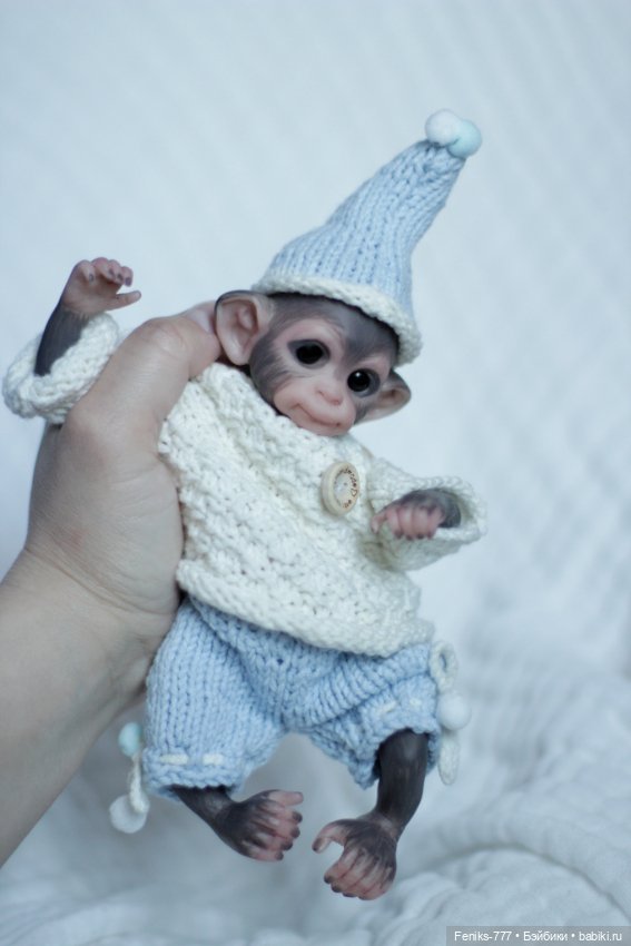 Mini Baby monkey — Куклы реборн (фото 9)