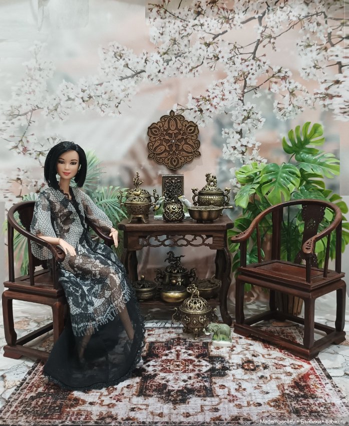 Столик натуральное дерево резное (фото 10)