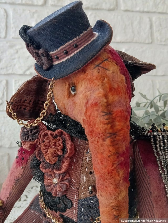 Тедди слон Ирвин — Авторские игрушки (фото 8)