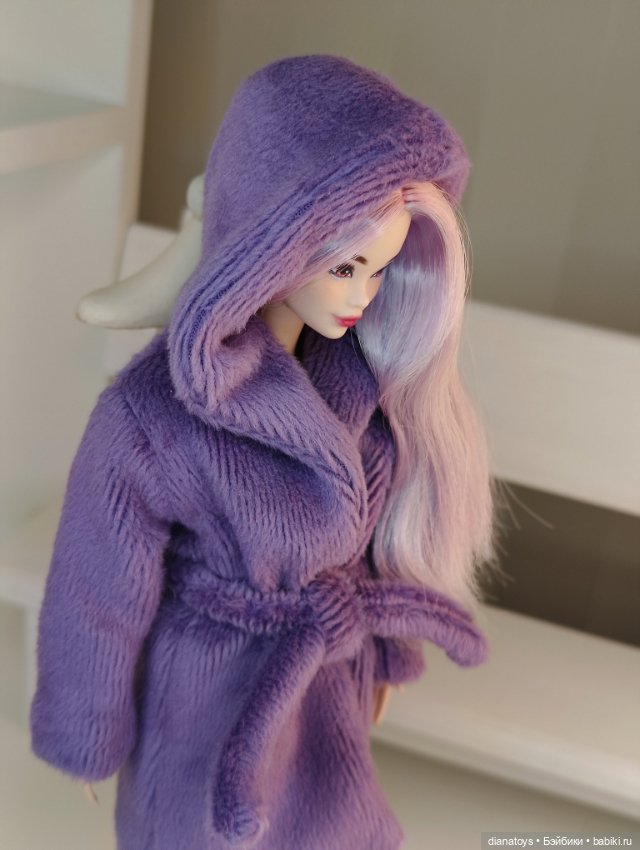 Шуба для Барби сиреневая — Одежда для кукол (фото 8)