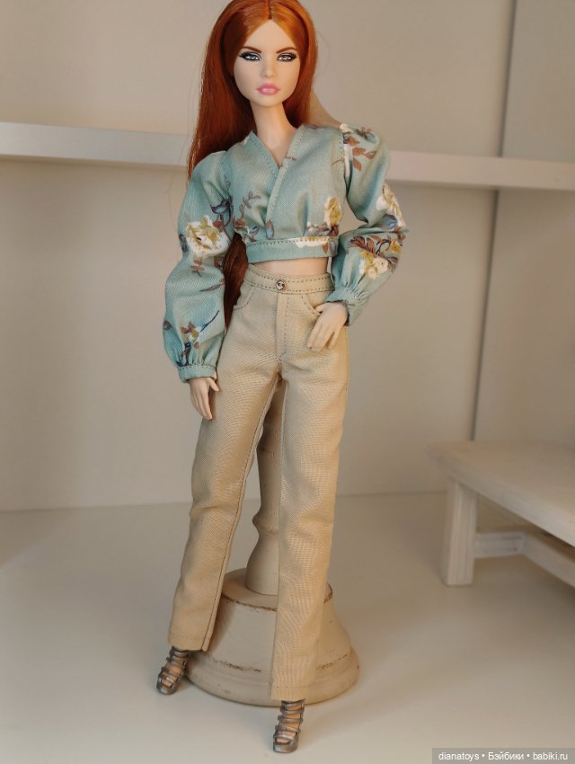 Комплект брюки - блуза для Барби и аналогичных кукол (фото 2)