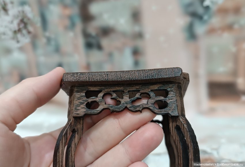 Кофейный столик натуральное дерево резное (фото 5)