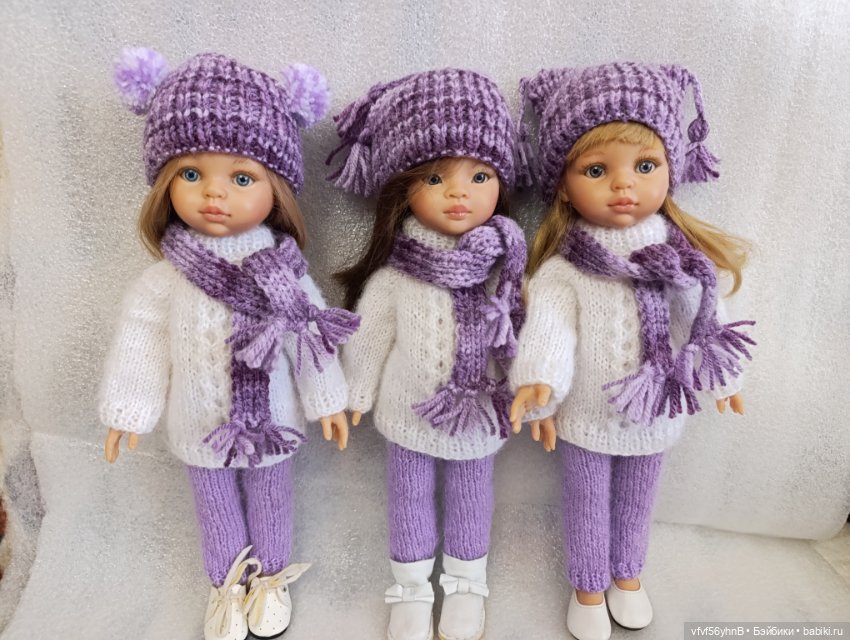 Вязаный комплект из 4 предметов для Паола Рейна (фото 2)