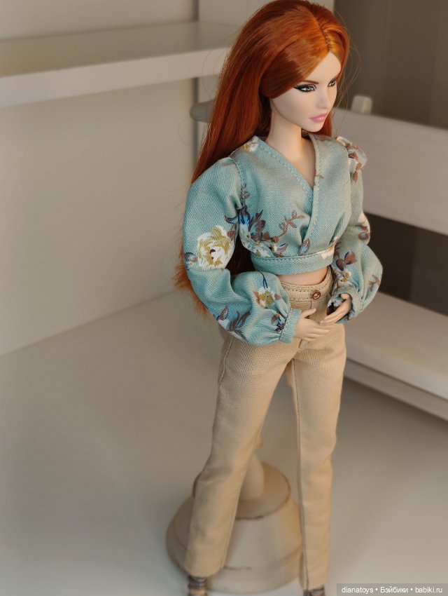 Комплект брюки - блуза для Барби и аналогичных кукол (фото 8)