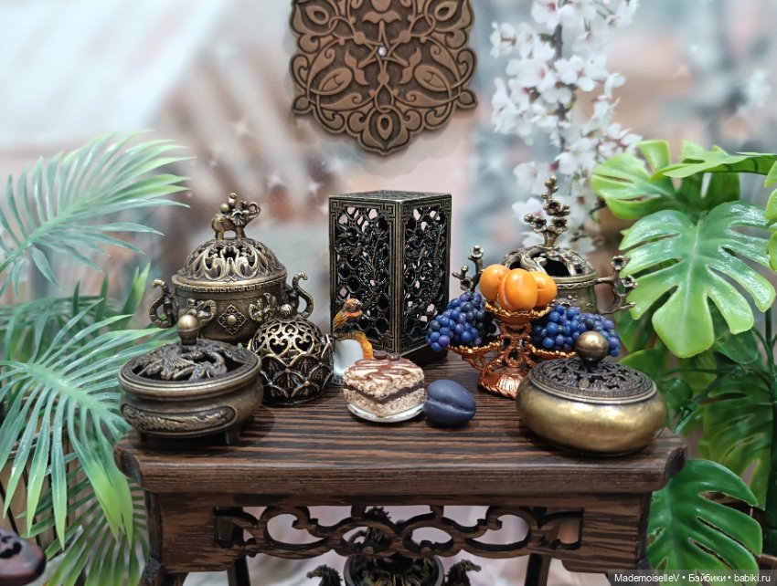 Столик натуральное дерево резное (фото 6)