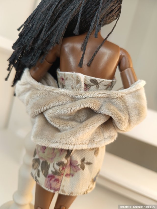 Комплект мини-платье и кофточка для Барби (фото 4)