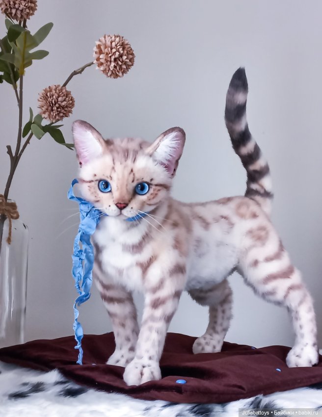 Игрушка котик. Снежный бенгал (фото 4)
