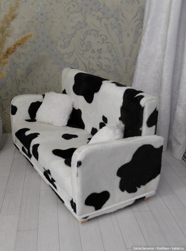 Диван "Долматин" для кукол 1:6 ( мебель) (фото 5)