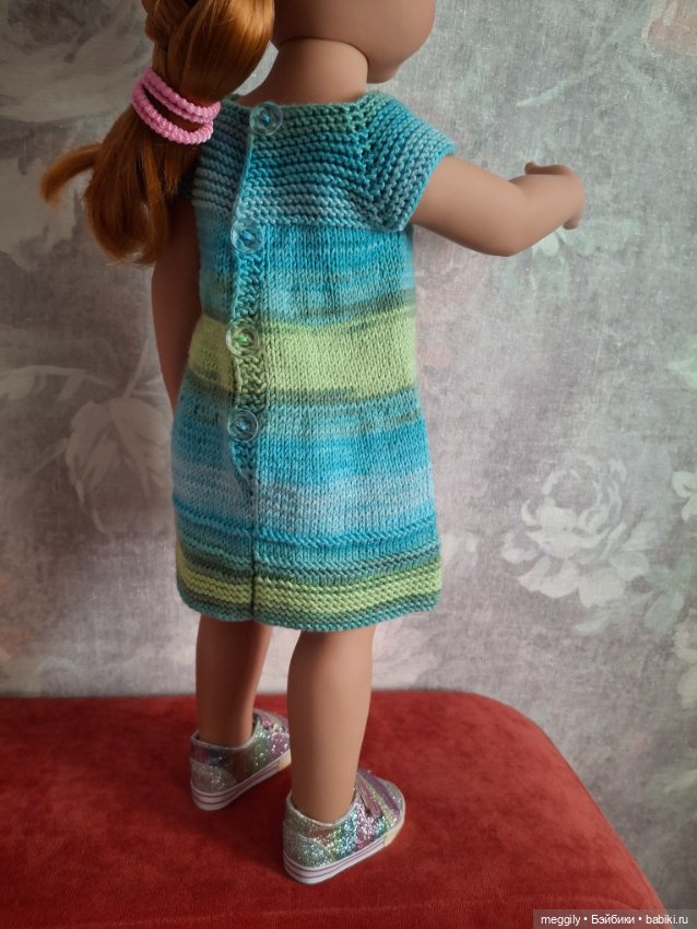 Летнее платье на куклу Ханна Готц рост 50 см (фото 3)
