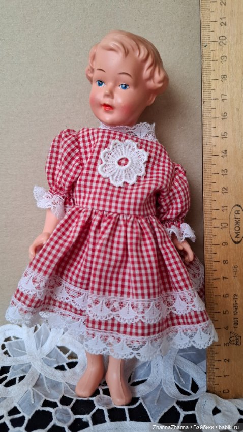Старинная куколка рельефные волосы (фото 2)