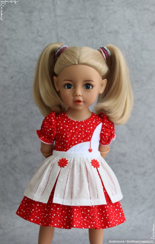 Платье с передником для Литл Кидз Готц (фото 5)