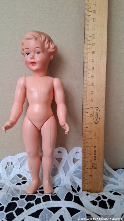 Старинная куколка рельефные волосы (фото 3)