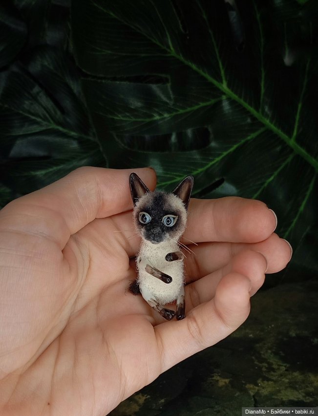 Сиамский котик — Авторские игрушки