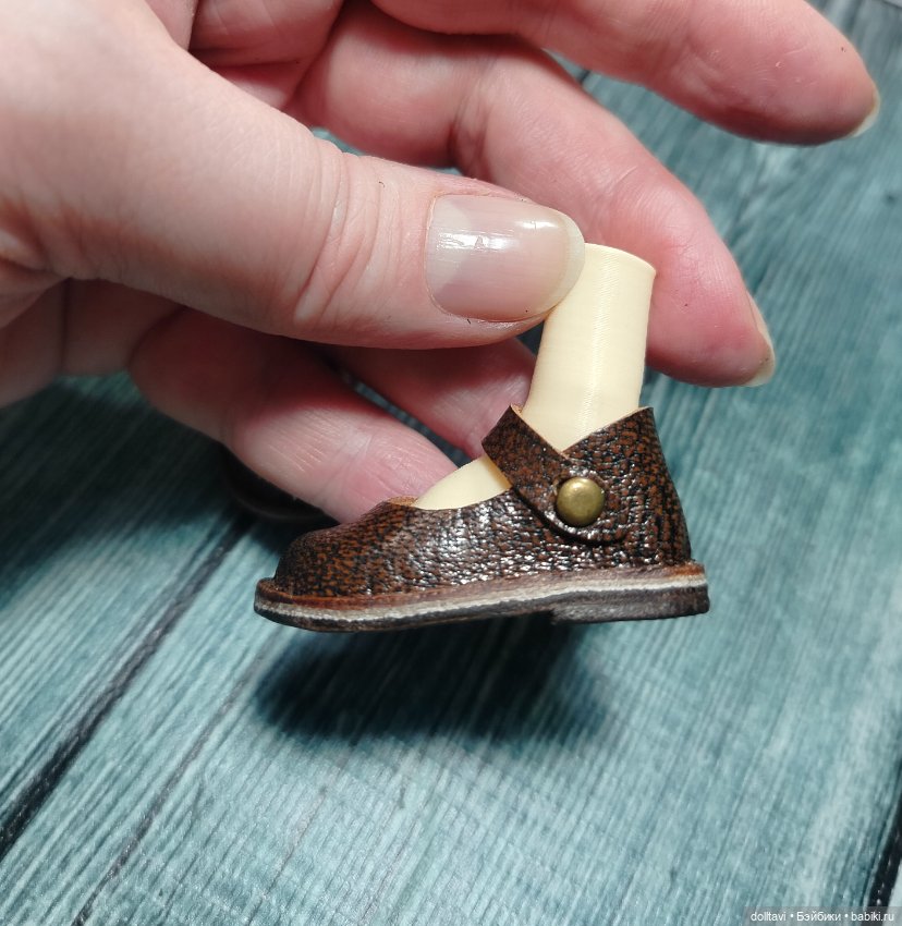 Туфли 4,3*1,6см с тупым носом