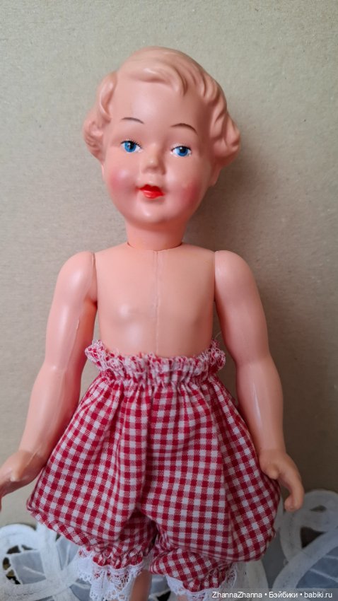 Старинная куколка рельефные волосы (фото 4)