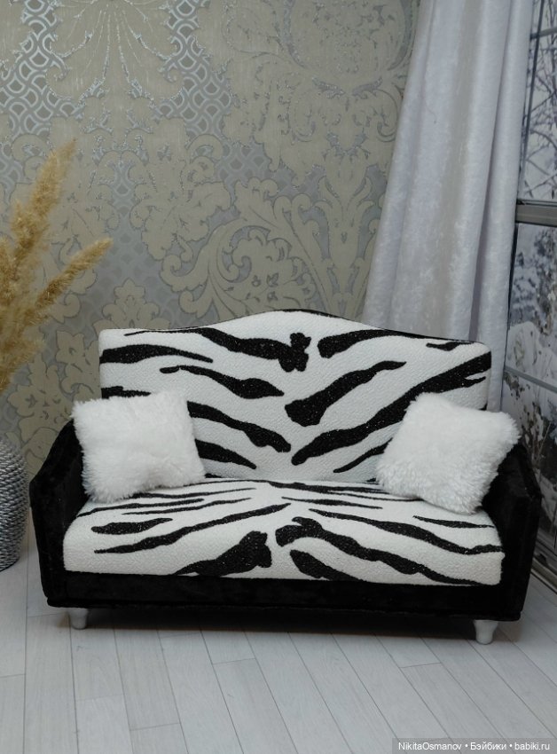 Мебель диван для кукол Paola Blythe integrity poppy mizi momoko barbie 1:6 (фото 4)