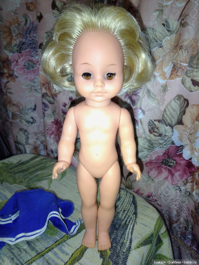 Кукла ГДР. Вся резиновая, 32 см