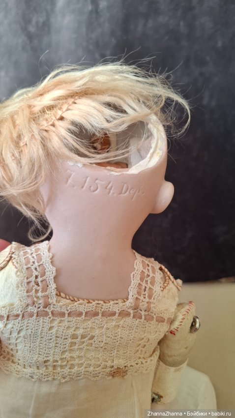 Антикварная кукла Kestner 7. 154 dep (фото 8)