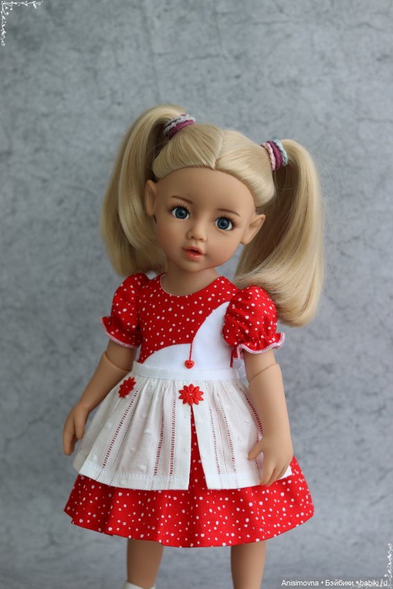 Платье с передником для Литл Кидз Готц (фото 3)