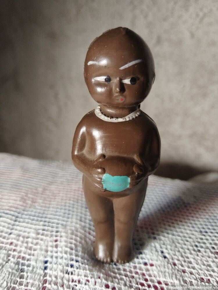 Негритянка ,песик — Винтажные куклы и игрушки детства (фото 3)