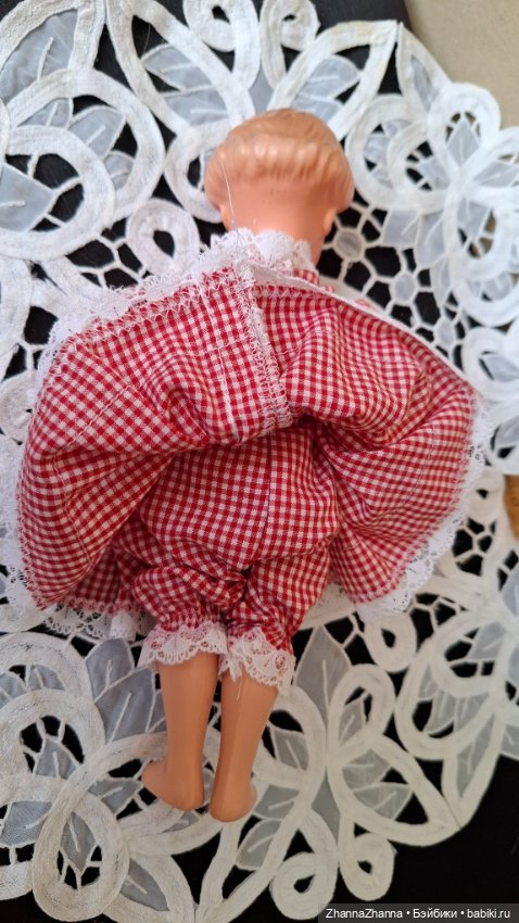 Старинная куколка рельефные волосы (фото 7)