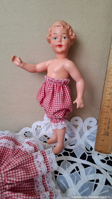 Старинная куколка рельефные волосы (фото 8)