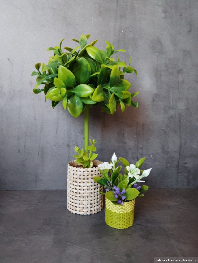 Комнатные растения для кукольного интерьера