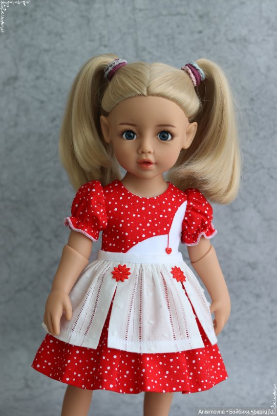 Платье с передником для Литл Кидз Готц (фото 2)