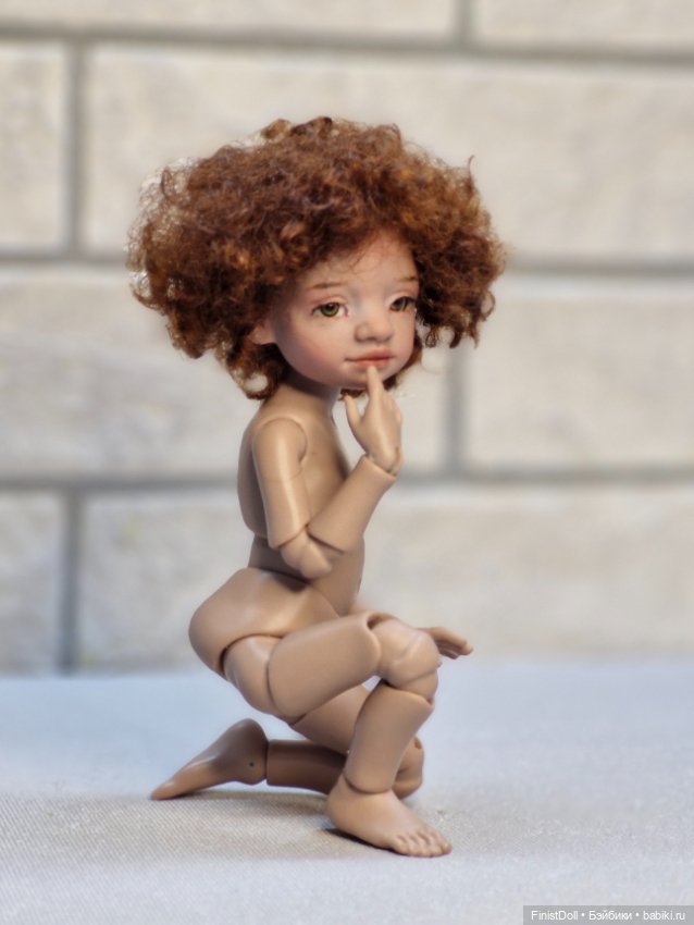 Авторская шарнирная кукла Пуговка (фото 8)