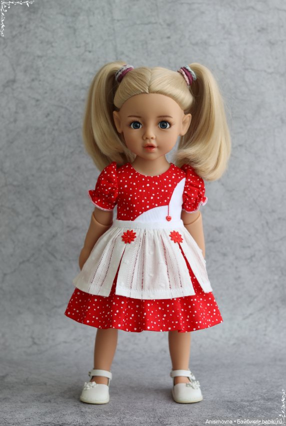 Платье с передником для Литл Кидз Готц (фото 4)