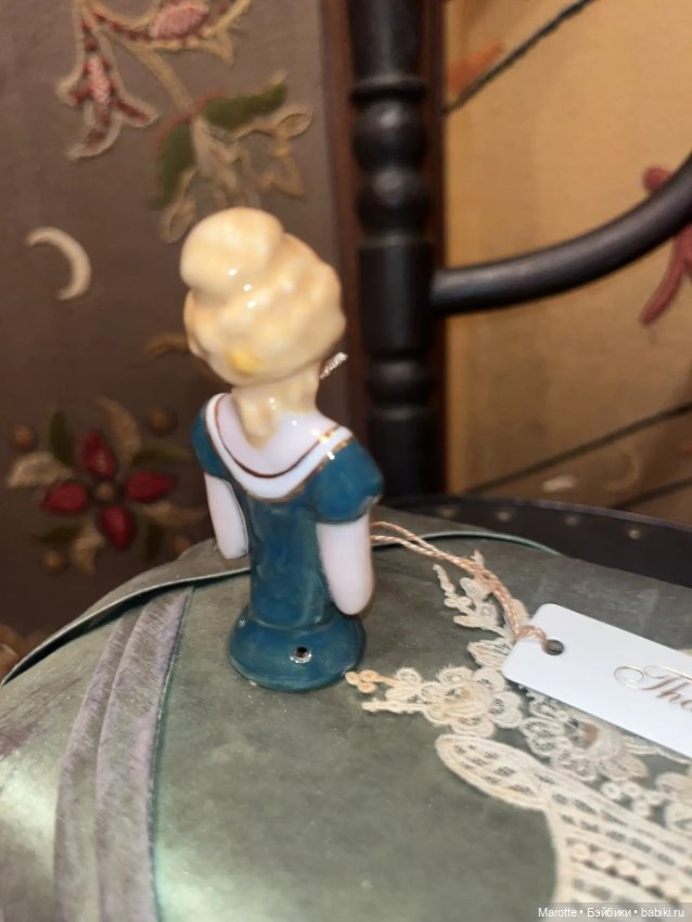 Half doll фарфоровая кукла - половинка (Полукуколка для создания игольницы или интерьерной куколки (фото 5)
