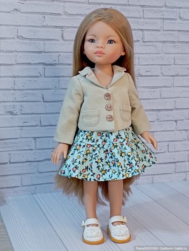 Пиджак ,Платье для кукол Паола Рейна 32-34 см
