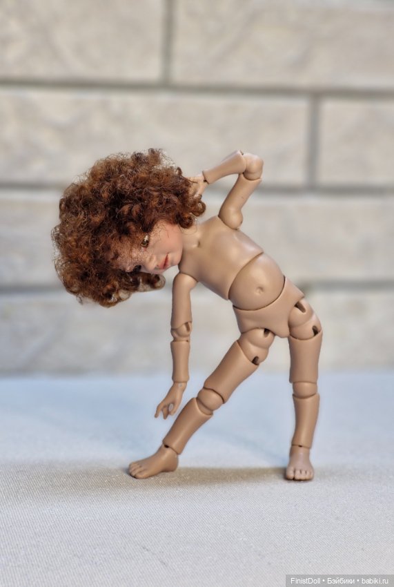 Авторская шарнирная кукла Пуговка (фото 6)