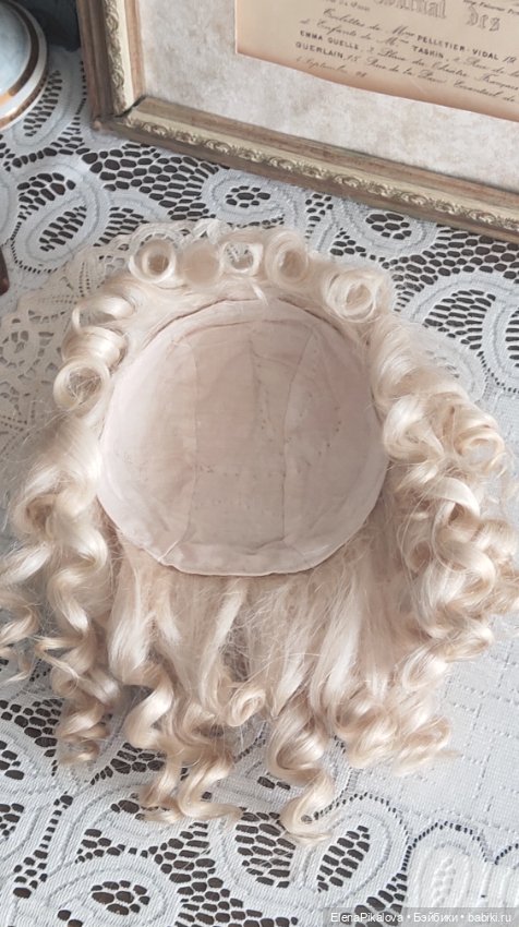 Парик для антикварной куклы (фото 6)