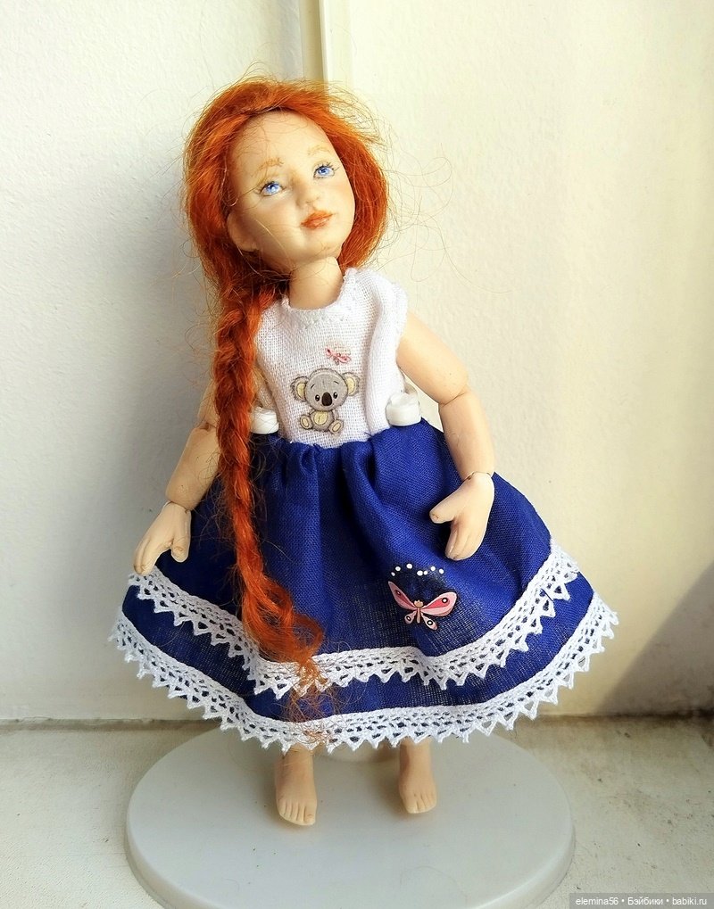 Маленькая рыжулька, шарнирная куколка