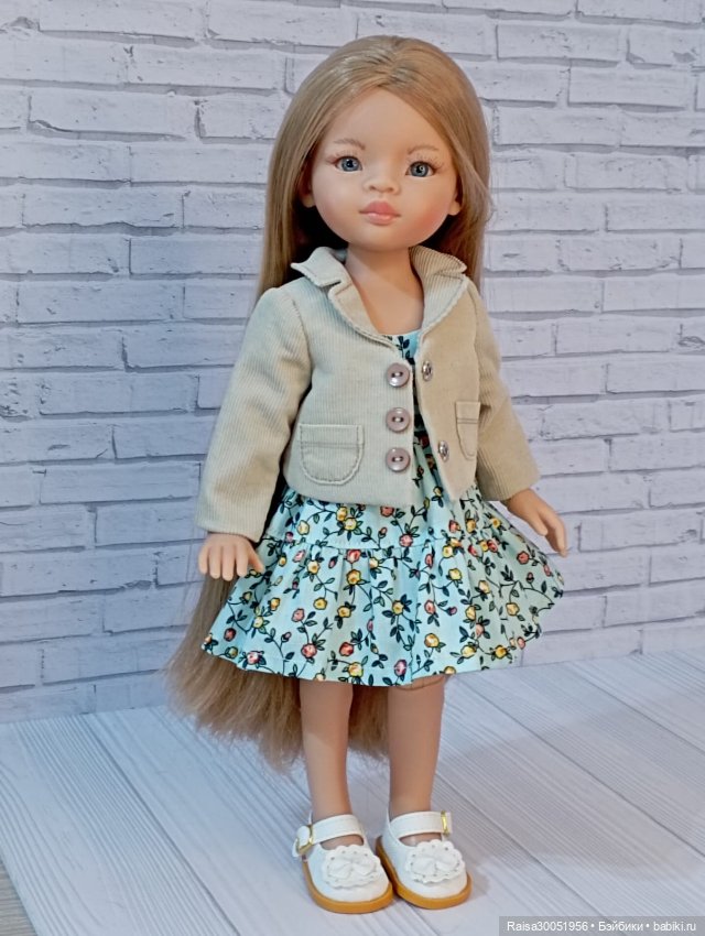 Пиджак ,Платье для кукол Паола Рейна 32-34 см (фото 2)