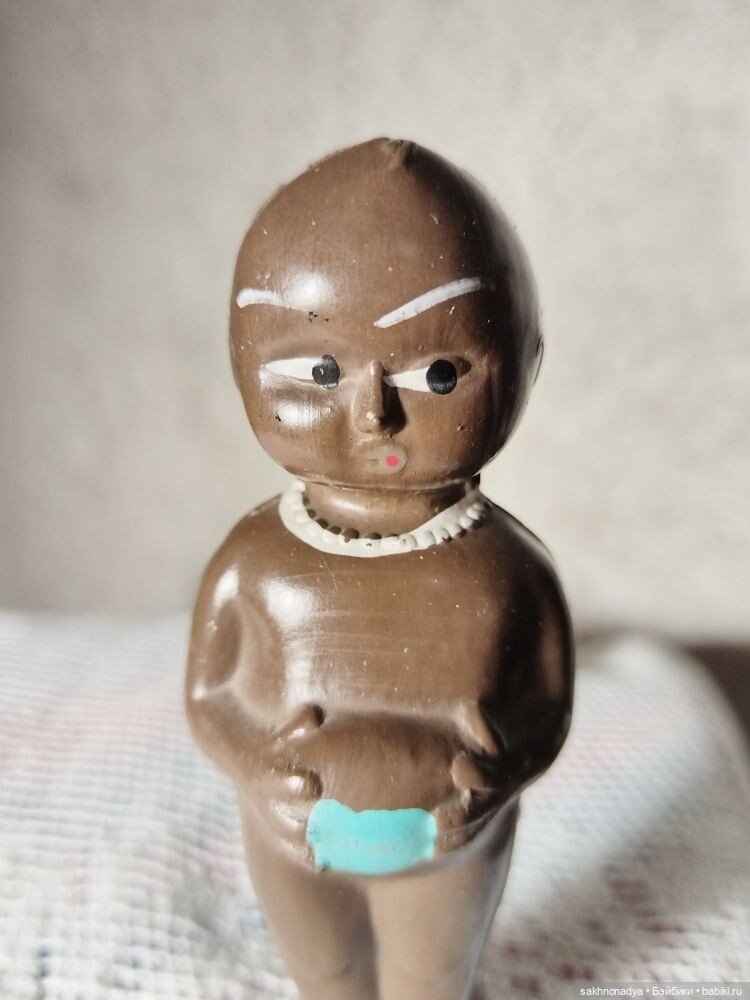Негритянка ,песик — Винтажные куклы и игрушки детства (фото 2)