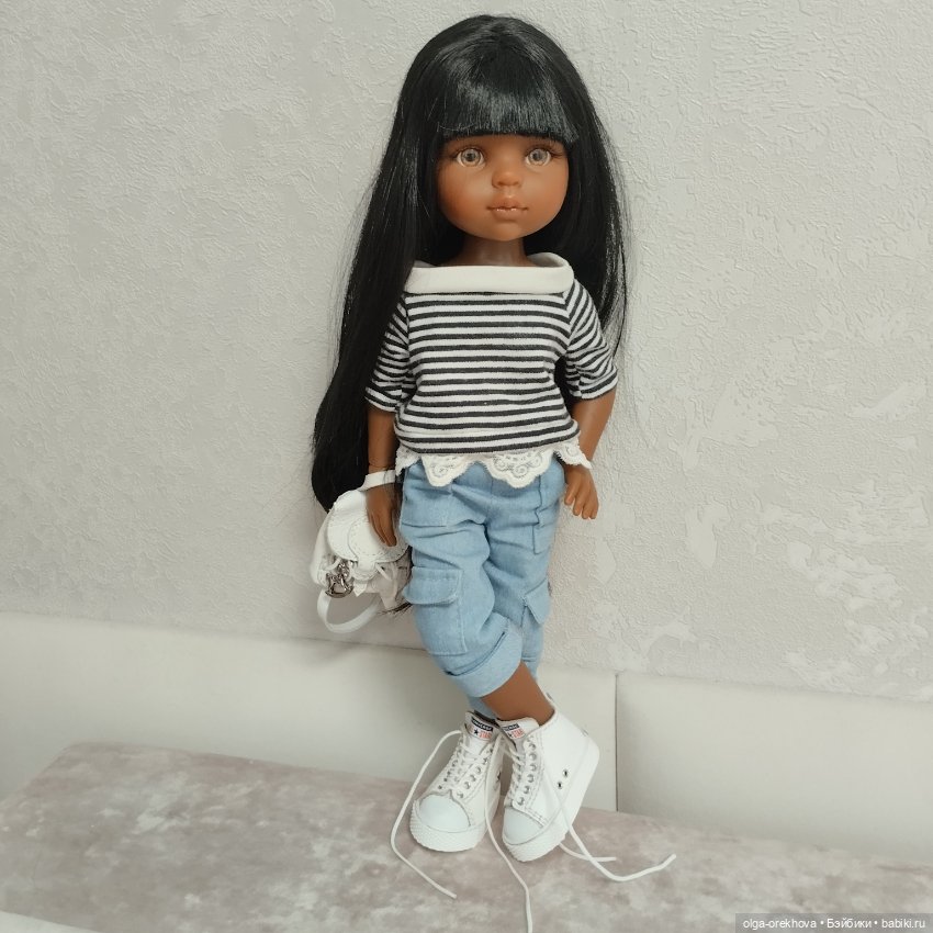 Высокие кеды конверсы для куклы Паола Рейна (фото 7)