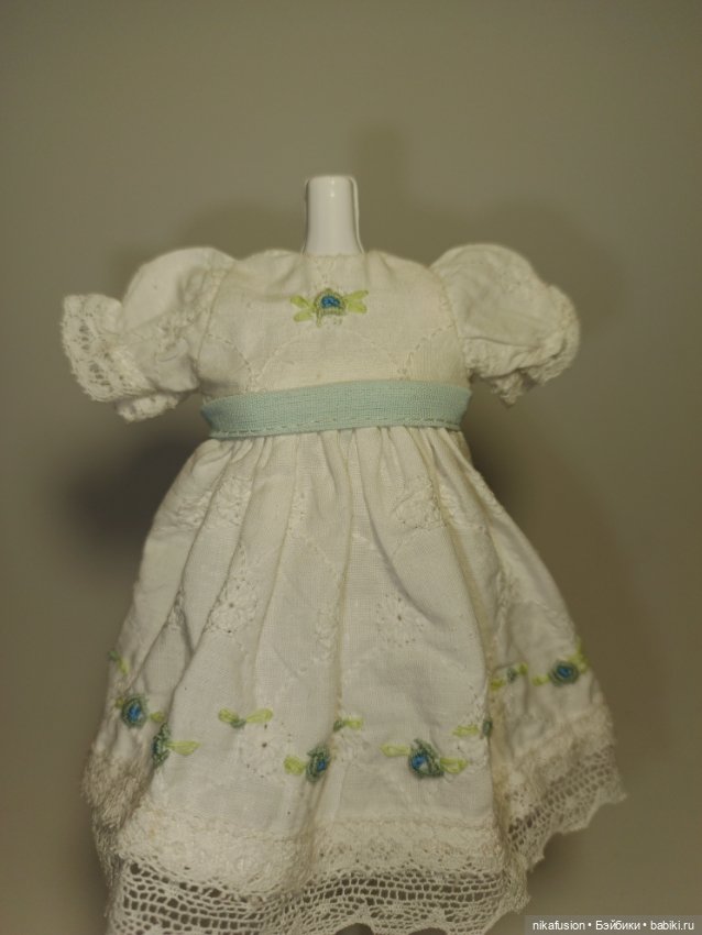 Платье на антикварную или винтажную куклу рост 16-20 см (фото 3)